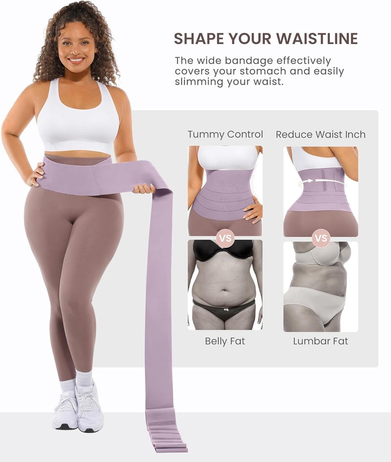 FeelinGirl Waist Trainer for Women Sauna Belt Tummy Wrap Plus Size - Image 2